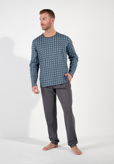 Aloys Long Sleepwear | Dark Grey Print 403063-P284